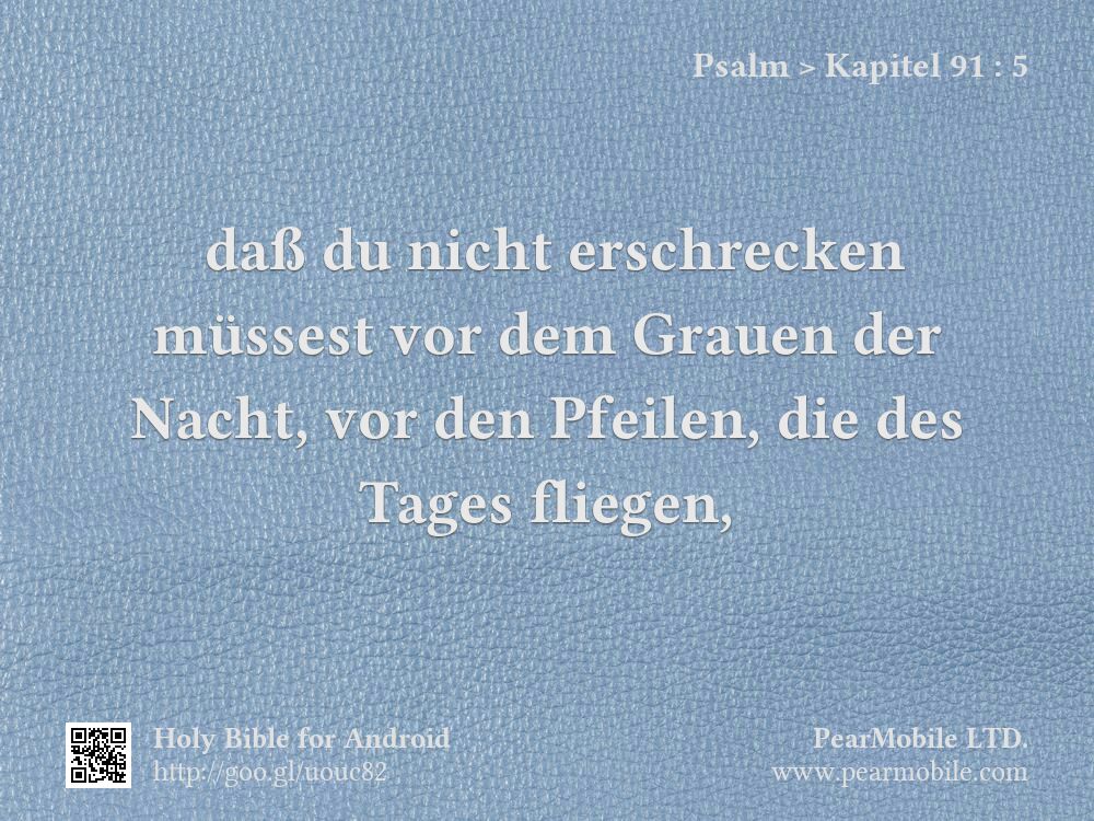 Psalm, Kapitel 91:5